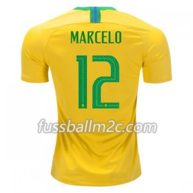 Fußballtrikots Brasilien Marcelo 12 Heim Trikotsatz WM 2018